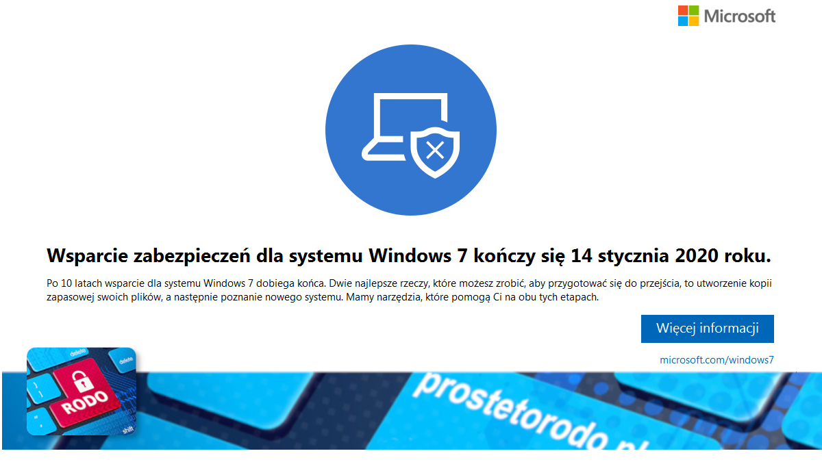 Koniec wsparcia technicznego dla Windows 7