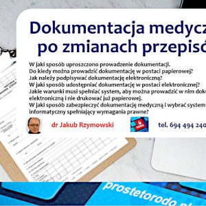 Elektroniczna Dokumentacja Medyczna szkolenia dr Jakub Rzymowski