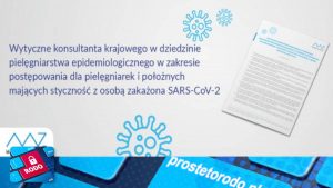 Wytyczne konsultanta krajowego w dziedzinie pielęgniarstwa epidemiologicznego w zakresie postępowania dla pielęgniarek i położnych mających styczność z osobą zakażona SARS-CoV-2