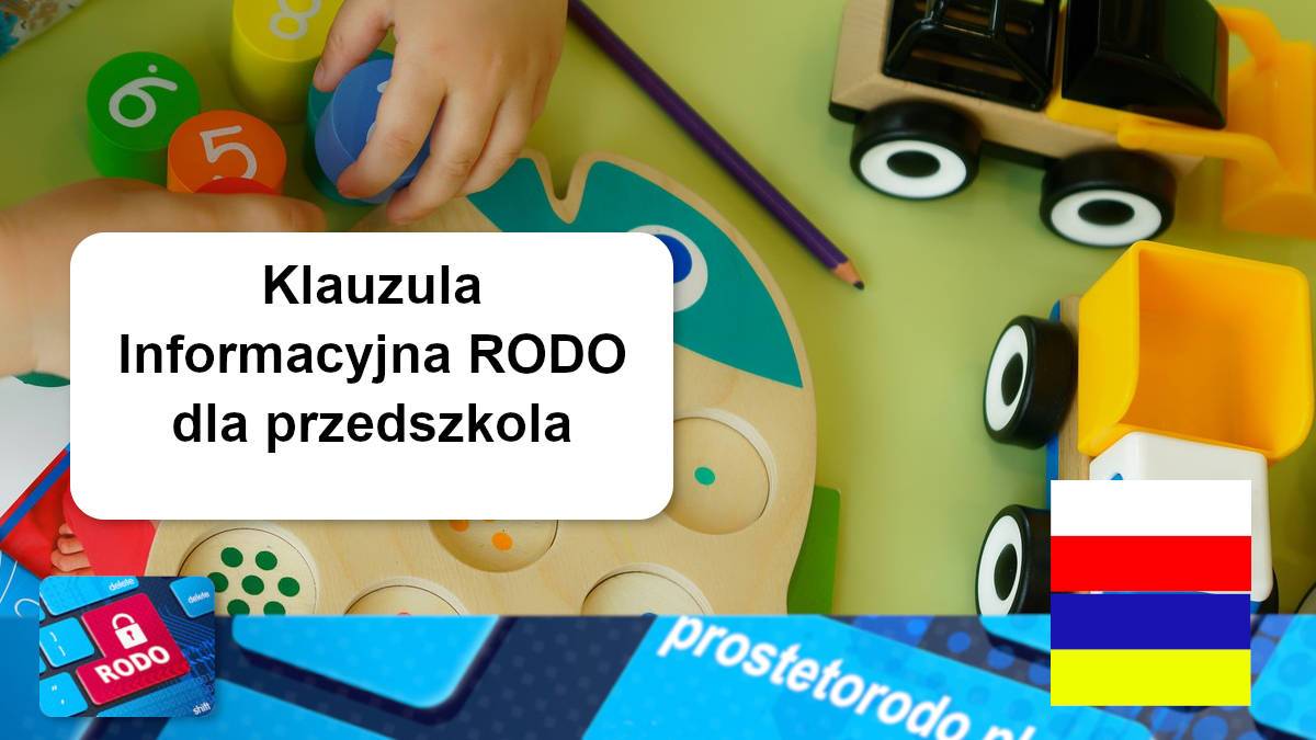 Przetłumaczona na język ukraiński klauzula informacyjna RODO dla przedszkola